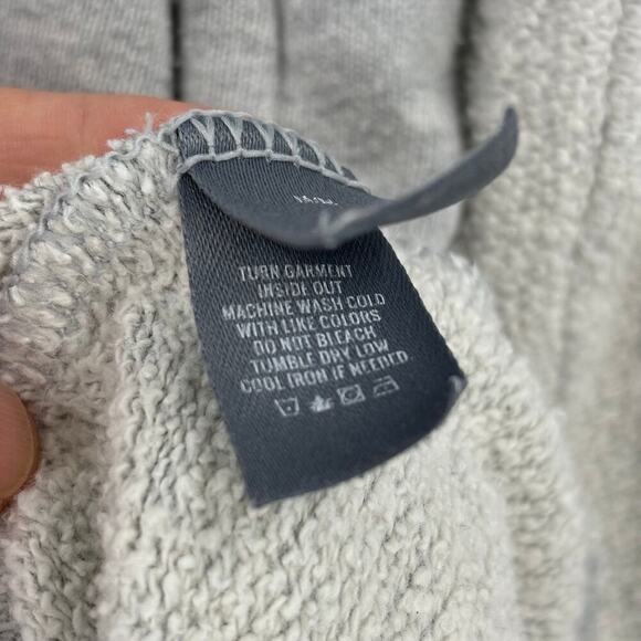 Aerie Crew Neck Sweatshirt Raglan Sleeve Mixed Media Gray Women's Size M - Picture 12 of 13